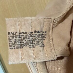 Bali Underwire Nude Bra